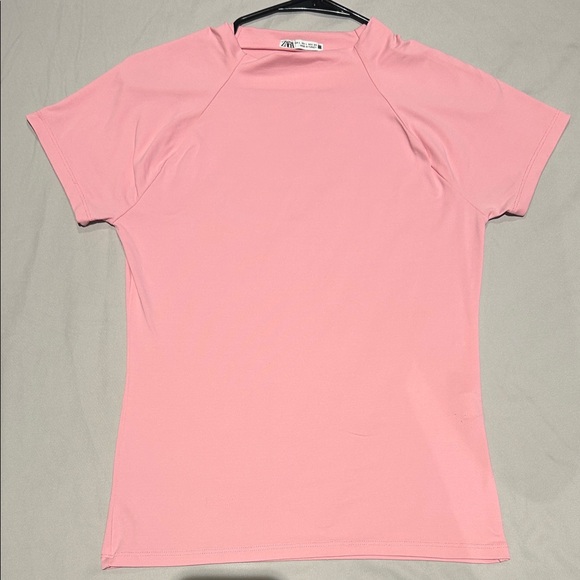 Zara Tops - Zara Soft Pink Short Sleeve Crew Tee